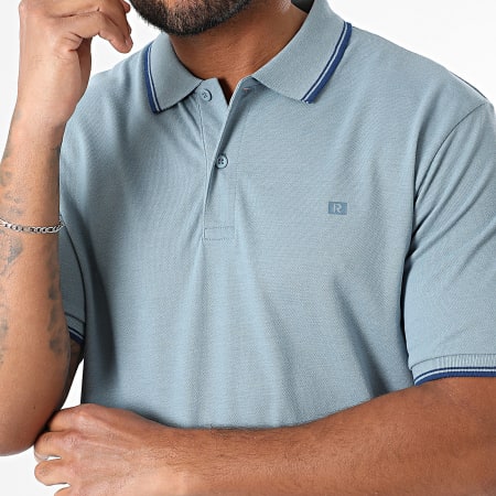 JJ Rebel - Polo Manches Courtes Zell Bleu Clair