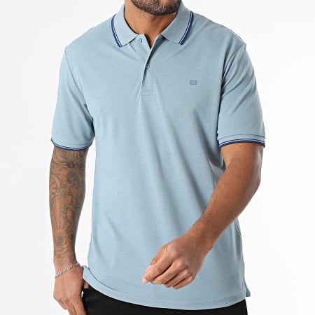 JJ Rebel - Polo Manches Courtes Zell Bleu Clair