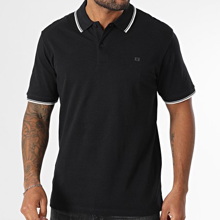 JJ Rebel - Polo Manches Courtes Zell Noir