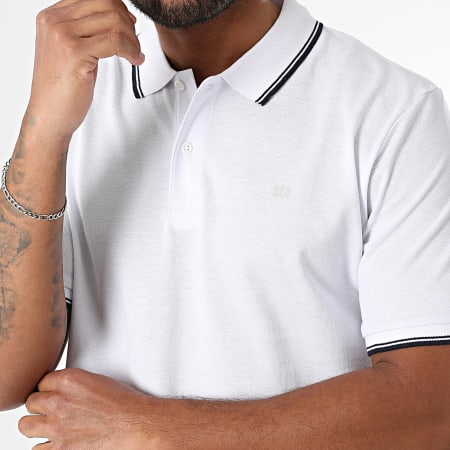 JJ Rebel - Polo Manches Courtes Zell Blanc