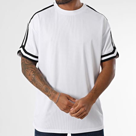 Urban Classics - Tee Shirt Mesh Oversize Large A Bandes TB2890 Blanc