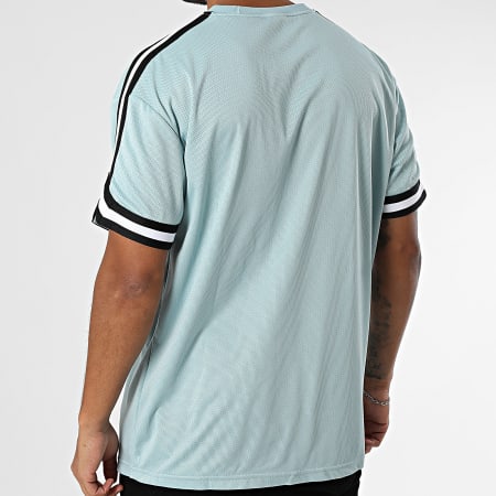 Urban Classics - Tee Shirt Mesh Oversize Large A Bandes TB2890 Bleu Clair