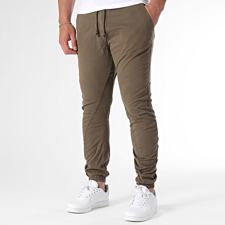 Urban Classics - Pantalone da jogging TB1795 Verde cachi scuro