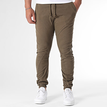 Urban Classics - Pantalone da jogging TB1795 Verde cachi scuro