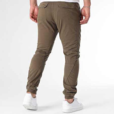 Urban Classics - Pantalone da jogging TB1795 Verde cachi scuro
