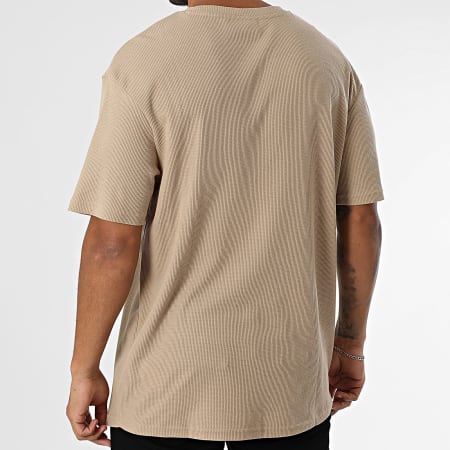 Urban Classics - Tee Shirt Oversize Large Waffle TB6676 Beige