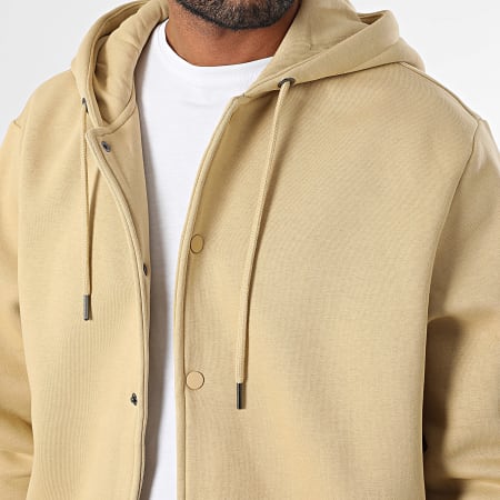 Urban Classics - Chaqueta Teddy con Capucha TB7316 Beige