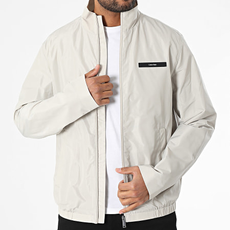 Calvin Klein - Veste Zippée Essential Nylon 4111 Beige
