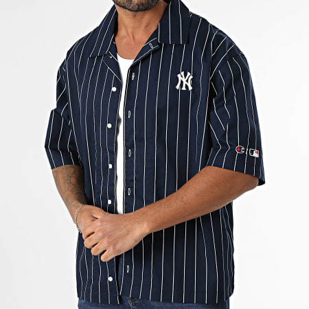 Chemise Manches Courtes Homme George à Rayures Noir/bleu/blanc - Taille XXL - Neuf Sans étiquettes