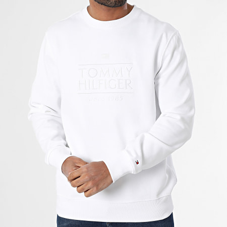 Tommy Hilfiger - Sweat Crewneck Embro Logo 8670 Blanc