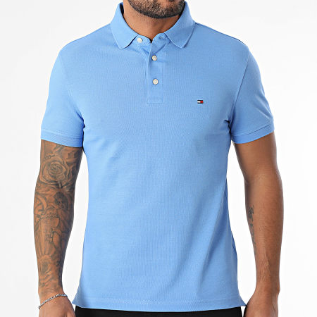 Tommy Hilfiger - Polo Manches Courtes Slim 1985 7771 Bleu Roi