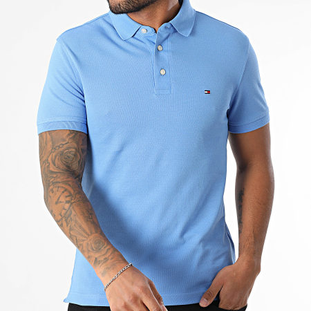 Tommy Hilfiger - Polo Manches Courtes Slim 1985 7771 Bleu Roi