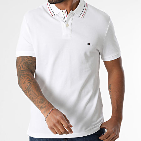 Tommy Hilfiger - Polo Manches Courtes Placket Interest 8459 Blanc