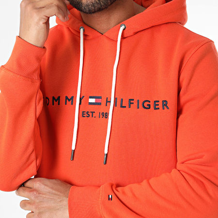 Tommy Hilfiger - Sweat Capuche Tommy Logo 1599 Orange