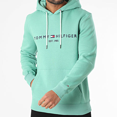 Tommy Hilfiger - Sweat Capuche Tommy Logo 1599 Vert