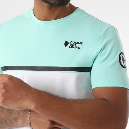 Comme Des Loups - Ensemble Tee Shirt Et Short Jogging Everest Vert Blanc