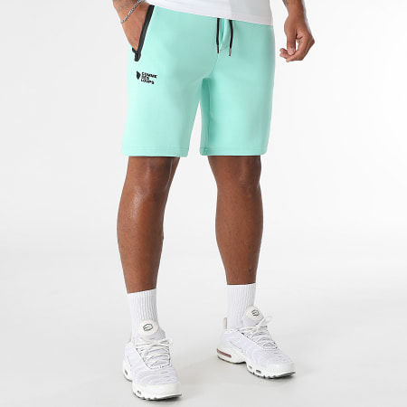 Comme Des Loups - Ensemble Tee Shirt Et Short Jogging Everest Vert Blanc