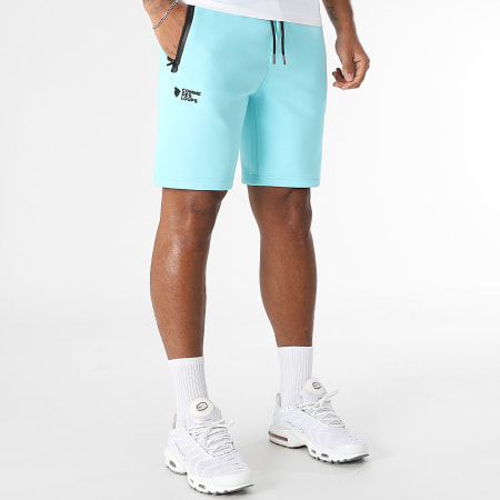 Comme Des Loups - Ensemble Tee Shirt Et Short Jogging Everest Bleu Clair Blanc