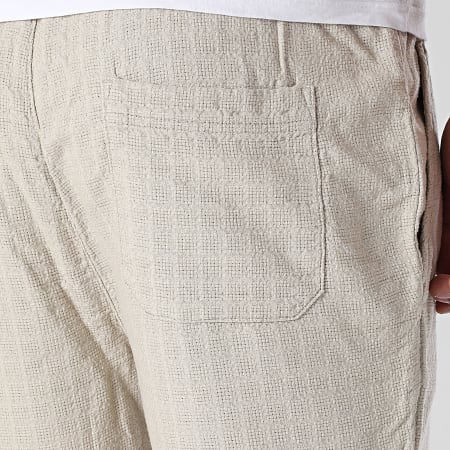 Only And Sons - Short Jogging Tel Linen Latham Beige Foncé