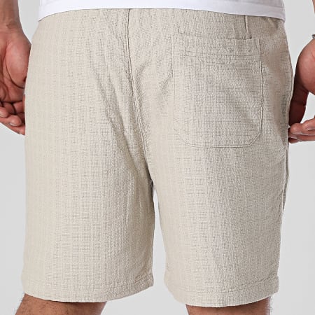 Only And Sons Tel Linen Jogging Shorts Latham Dark Beige Ryses