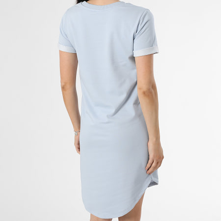 Only - Robe Tee Shirt Femme Ivy Bleu Clair