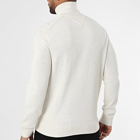 Tommy Jeans - Cardigan Zippé Slim Linear 1301 Beige