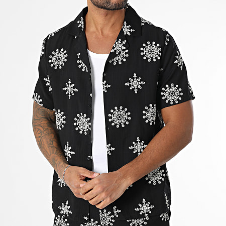 Uniplay - 132 Set camicia e pantaloni neri a maniche corte