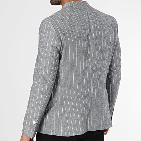 Mackten - 111 Grijs Wit Gestreept Blazerjack