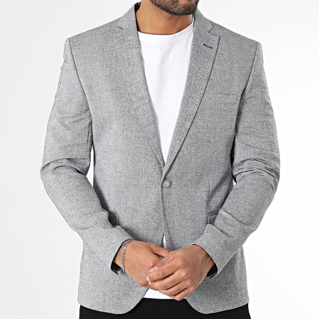 Mackten - Chaqueta Blazer 108 Gris Jaspeado