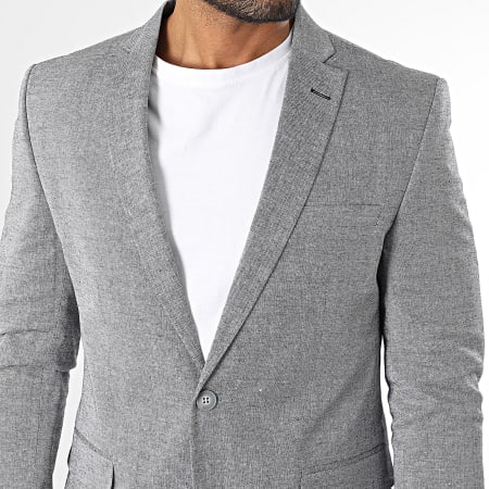 Mackten - Chaqueta Blazer 108 Gris Jaspeado