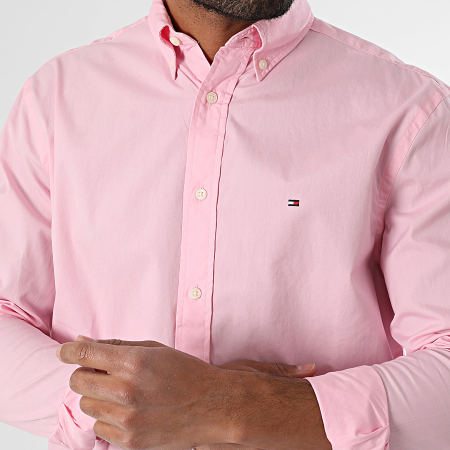 Tommy Hilfiger - Chemise Manches Longues Flex Poplin Solid 7550 Rose