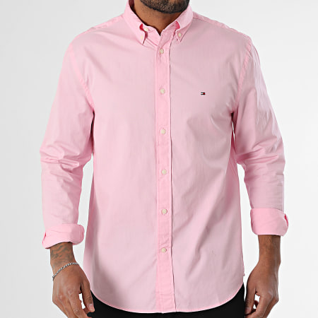 Tommy Hilfiger - Chemise Manches Longues Flex Poplin Solid 7550 Rose