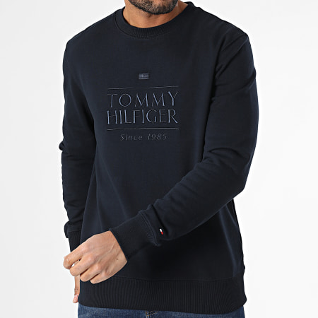 Tommy Hilfiger - Sweat Crewneck Embro Logo 8670 Bleu Marine
