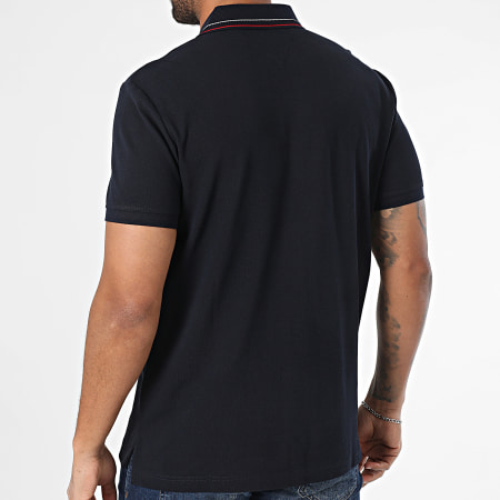 Tommy Hilfiger - Polo Manches Courtes Placket Interest 8459 Bleu Marine