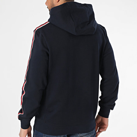 Tommy Hilfiger - Sweat Capuche A Bandes Global Stripe 8685 Bleu Marine