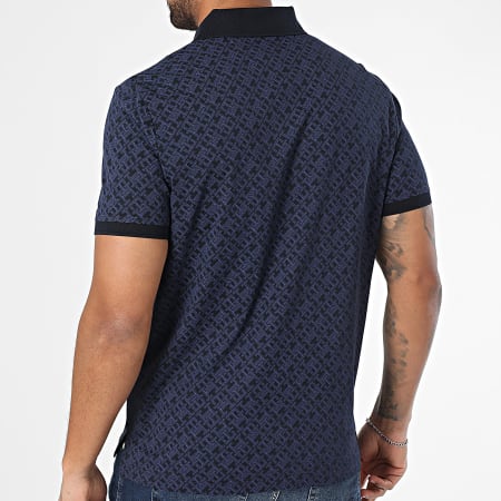 Tommy Hilfiger - Polo Manches Courtes Monogram 9218 Bleu Marine