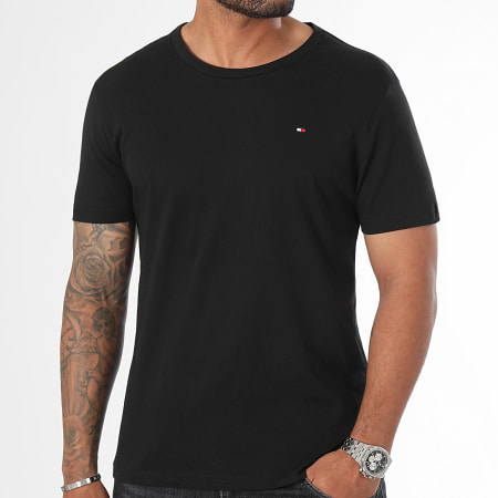 Tommy Hilfiger - Lot De 3 Tee Shirts Signature 3379 Noir Bleu Marine Blanc