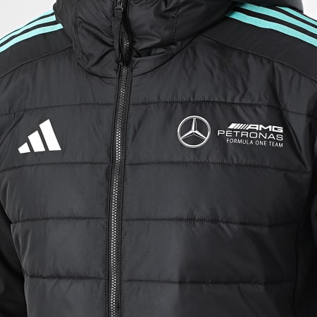Adidas Sportswear - Doudoune Capuche A Bandes AMG Mercedes DNA JV5433 Noir