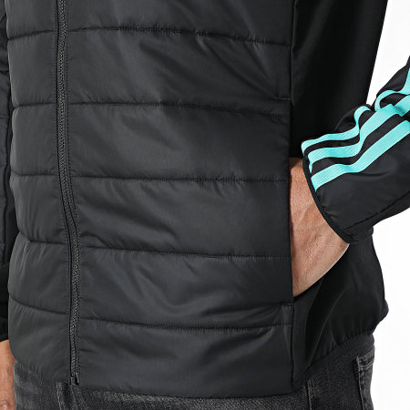 Adidas Sportswear - Doudoune Capuche A Bandes AMG Mercedes DNA JV5433 Noir