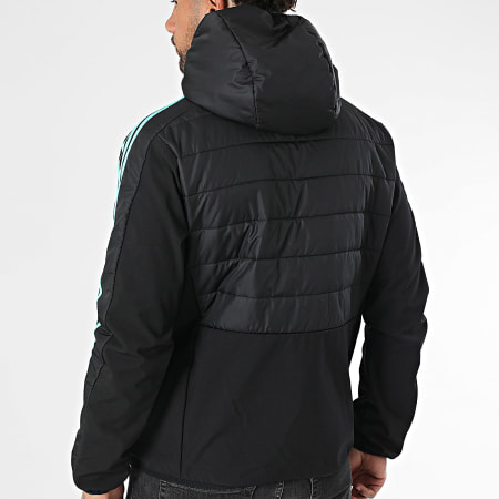 Adidas Sportswear - Doudoune Capuche A Bandes AMG Mercedes DNA JV5433 Noir