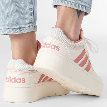 Adidas Sportswear - Baskets Femme Hoops 3.0 Bold W JI3467 Cloud White Supplier Colour Halo Ivory