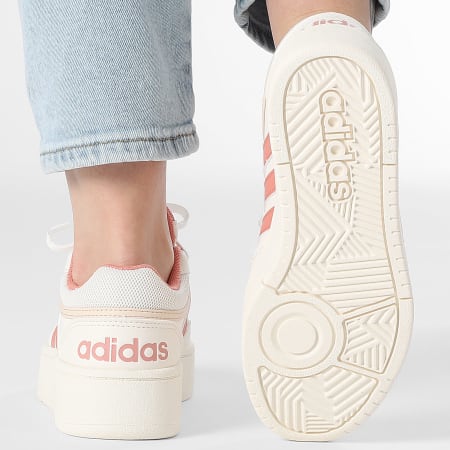 Adidas Sportswear - Baskets Femme Hoops 3.0 Bold W JI3467 Cloud White Supplier Colour Halo Ivory