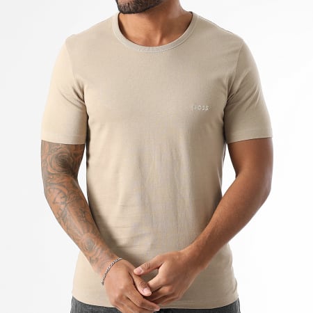 BOSS - Lot De 3 Tee Shirts 50532468 Noir Beige Blanc