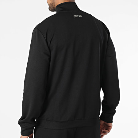 EA7 Emporio Armani - Ensemble Veste Zippée Et Pantalon Jogging 7M000554-AF135260 Noir Doré