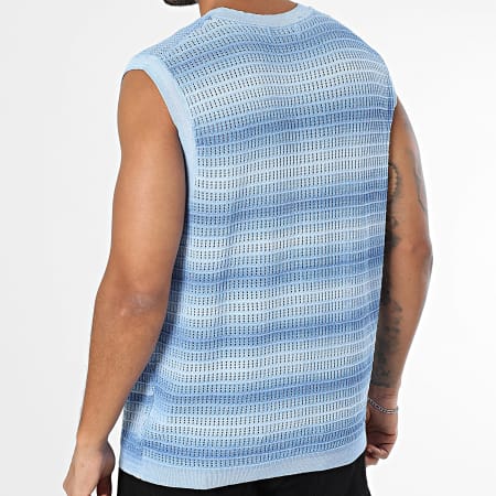 Frilivin - Débardeur Ajouré 092 Bleu Clair Bleu Roi