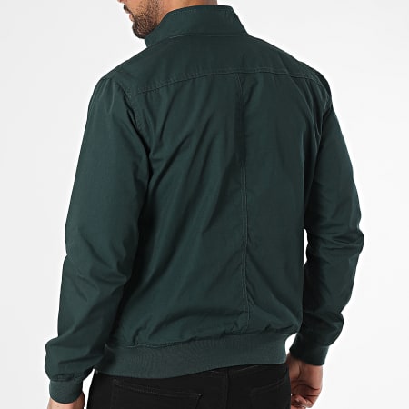 Schott NYC - Veste Zippée Slim Kenton Vert Foncé