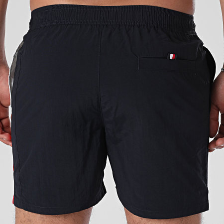 Tommy Hilfiger - Short De Bain Medium Drawstring 3483 Bleu Marine Blanc Rouge