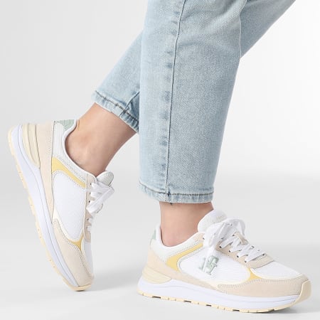 Tommy Hilfiger - Baskets Femme Casual Fashion Runner Mix 8324 Muslin
