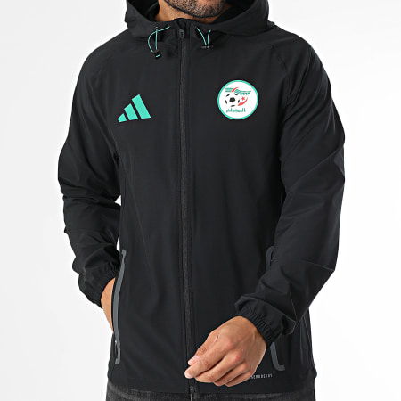 Adidas Sportswear - Veste Zippée Capuche Fédération Algérienne de Football JW7365 Noir
