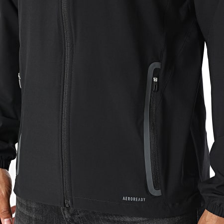 Adidas Sportswear - Veste Zippée Capuche Fédération Algérienne de Football JW7365 Noir